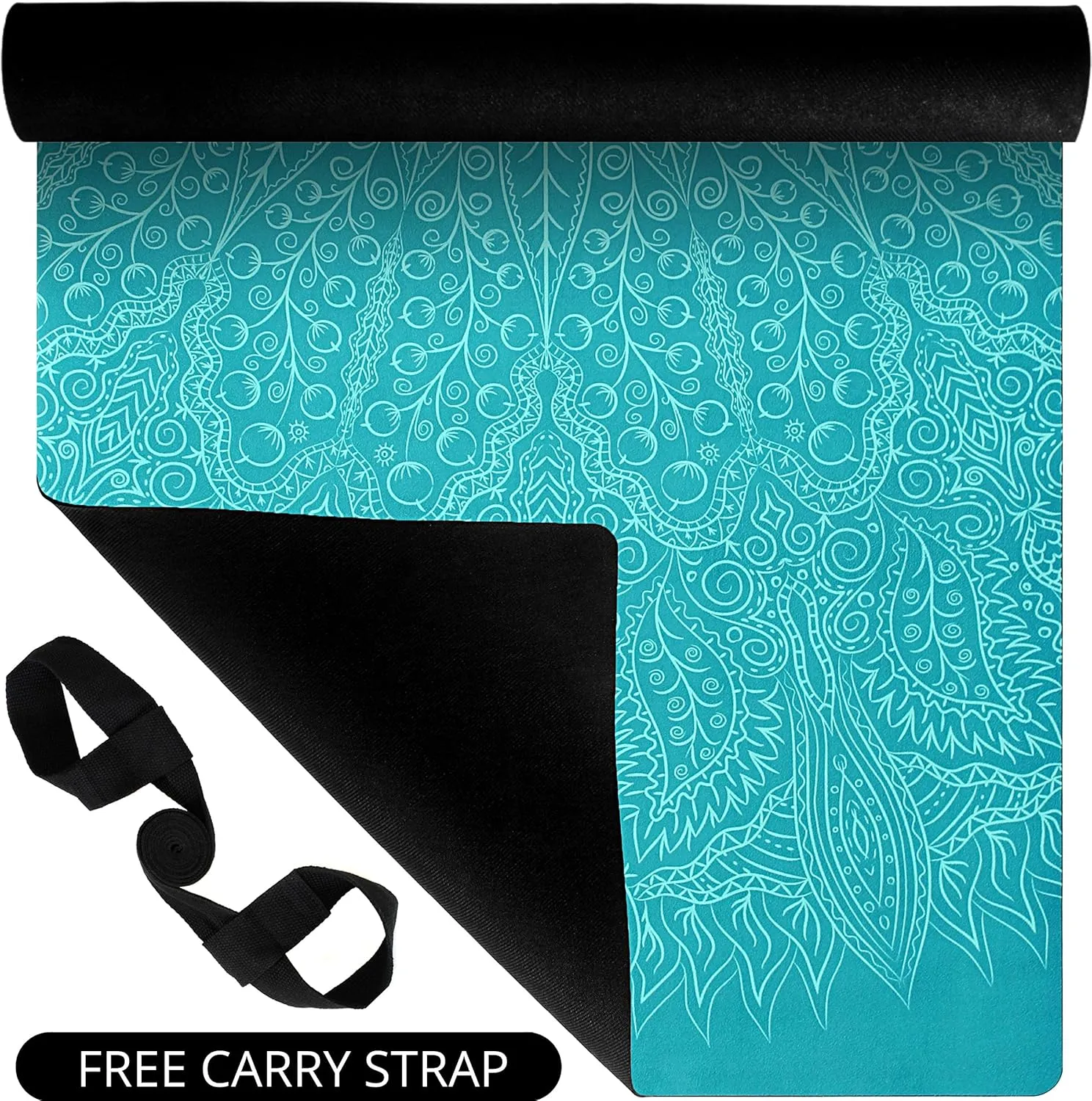 Plyopic. All In One Yoga Mat | Luxury Sweat-Grip Mat/Towel Combo | Ideal for Yoga, Hot Yoga, Bikram, Pilates, Workout & Exercise | Eco-Friendly Natural Rubber