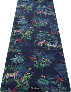 Plyopic. All In One Yoga Mat | Luxury Sweat-Grip Mat/Towel Combo | Ideal for Yoga, Hot Yoga, Bikram, Pilates, Workout & Exercise | Eco-Friendly Natural Rubber