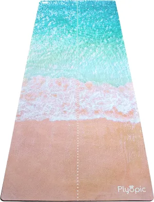 Plyopic. All In One Yoga Mat | Luxury Sweat-Grip Mat/Towel Combo | Ideal for Yoga, Hot Yoga, Bikram, Pilates, Workout & Exercise | Eco-Friendly Natural Rubber