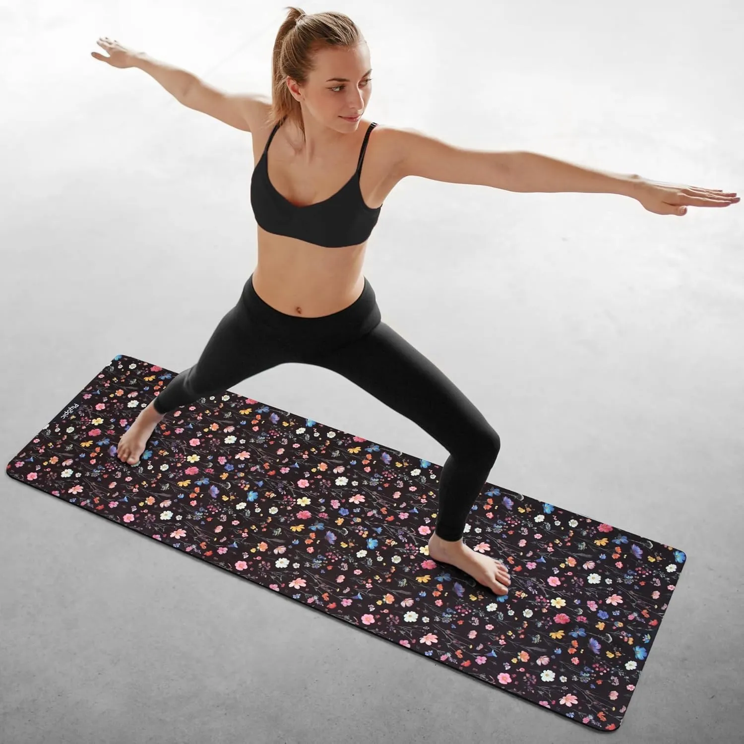 Plyopic. All In One Yoga Mat | Luxury Sweat-Grip Mat/Towel Combo | Ideal for Yoga, Hot Yoga, Bikram, Pilates, Workout & Exercise | Eco-Friendly Natural Rubber