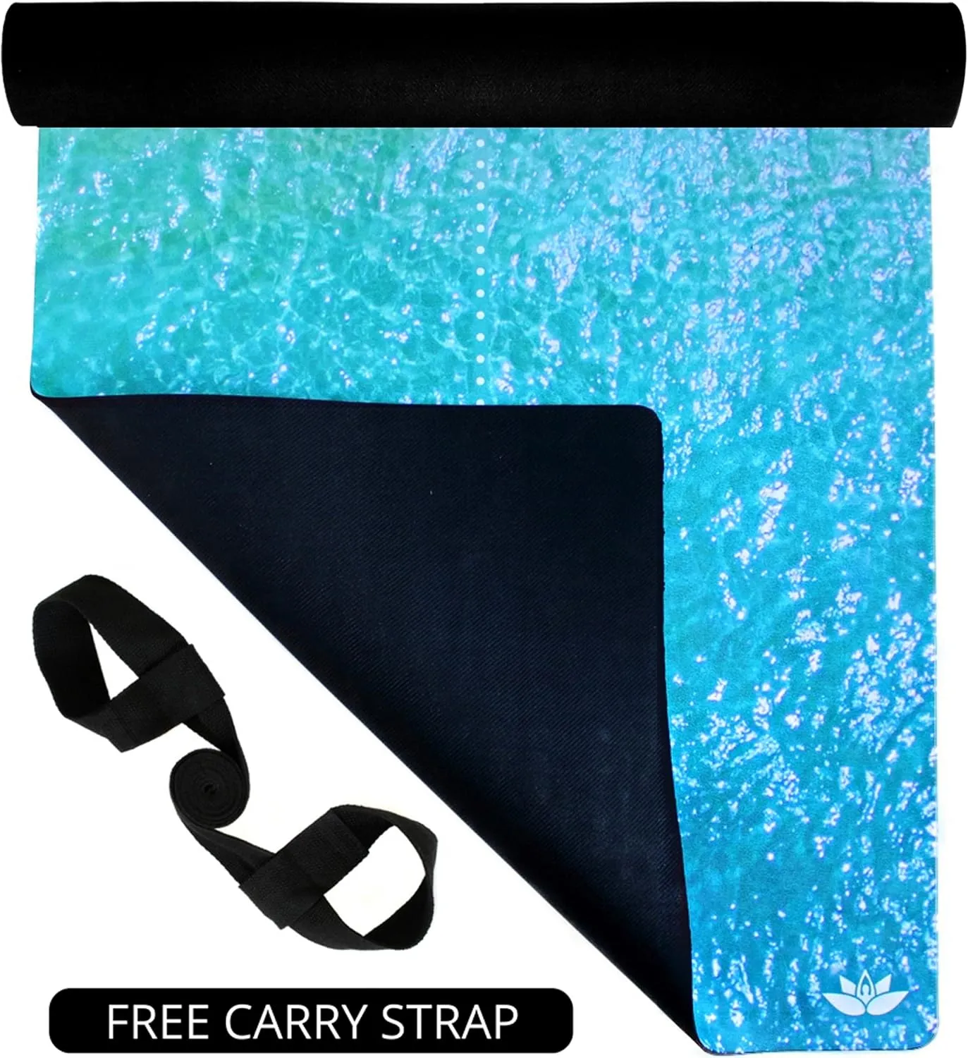 Plyopic. All In One Yoga Mat | Luxury Sweat-Grip Mat/Towel Combo | Ideal for Yoga, Hot Yoga, Bikram, Pilates, Workout & Exercise | Eco-Friendly Natural Rubber