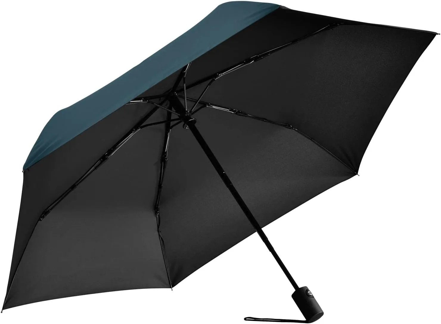 Poeticcity Automatic Folding Umbrella, Auto Open/Close Anti-UV 3 Folds Parasol, Compact Windproof Strong Umbrellas for Travel Sun & Rain