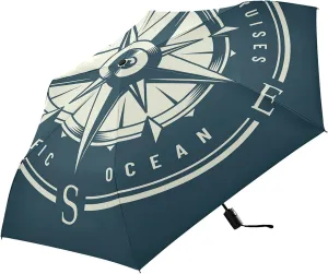 Poeticcity Automatic Folding Umbrella, Auto Open/Close Anti-UV 3 Folds Parasol, Compact Windproof Strong Umbrellas for Travel Sun & Rain