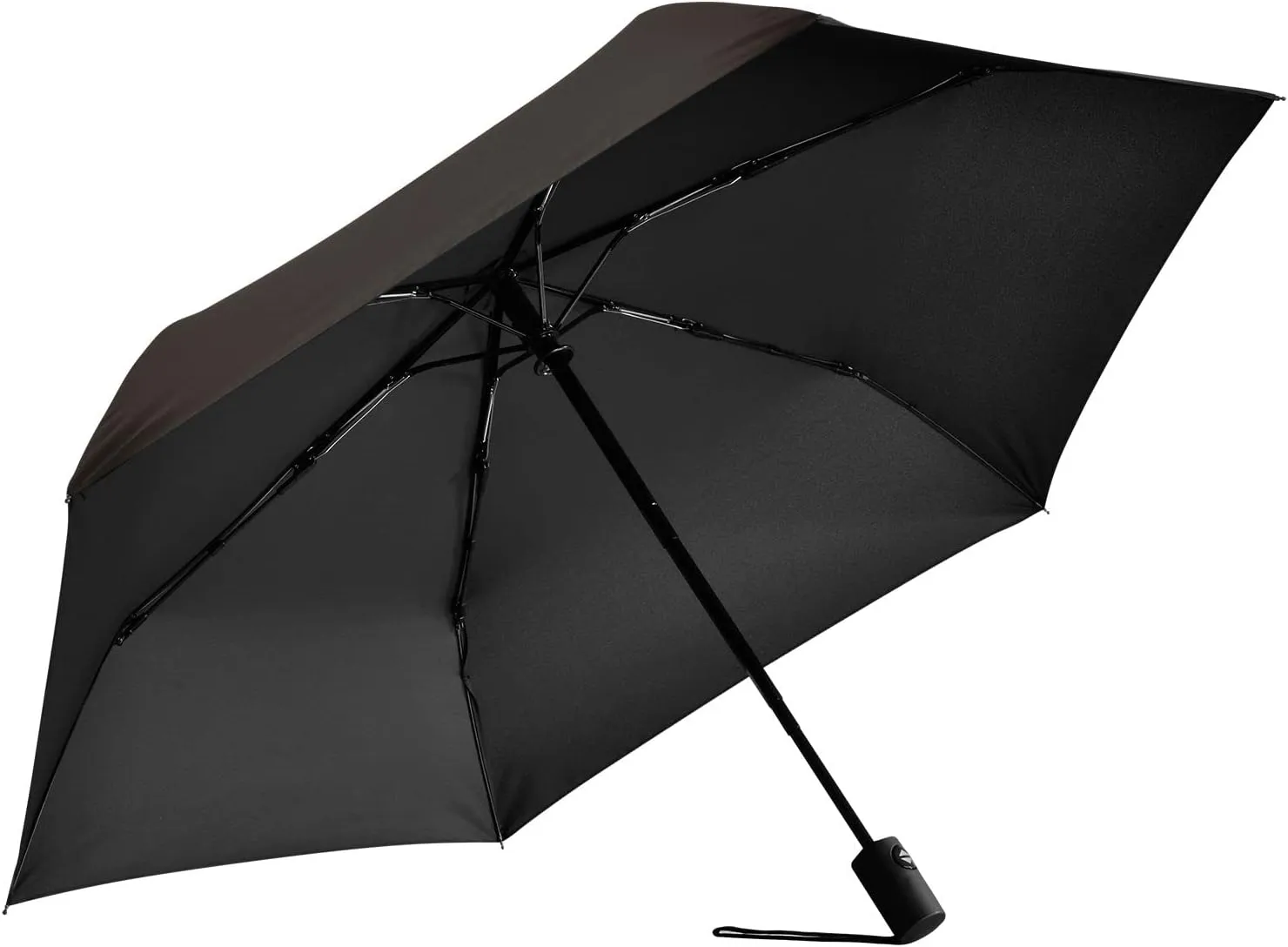 Poeticcity Automatic Folding Umbrella, Auto Open/Close Anti-UV 3 Folds Parasol, Compact Windproof Strong Umbrellas for Travel Sun & Rain