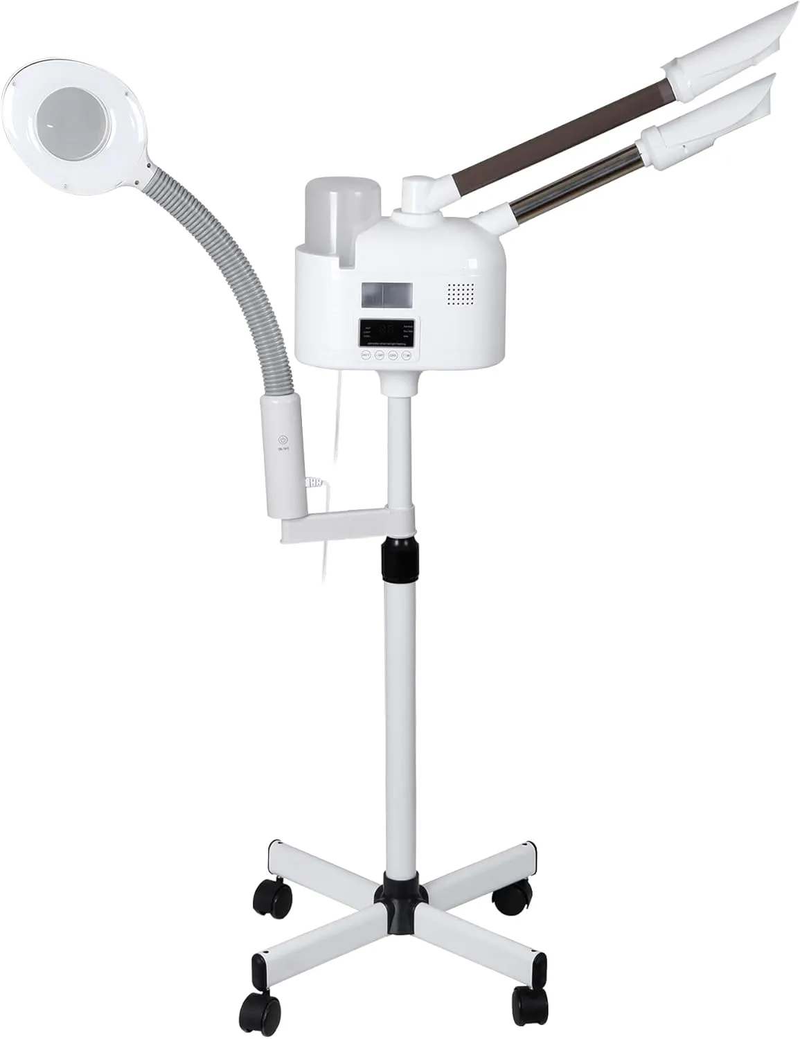Professional 3 in 1 Facial Steamer for Face Deep Cleaning Ozone Face Steamer with 5X Magnifying Lamp Hot Mist Function for Salon Spa Home Beauty Equipment