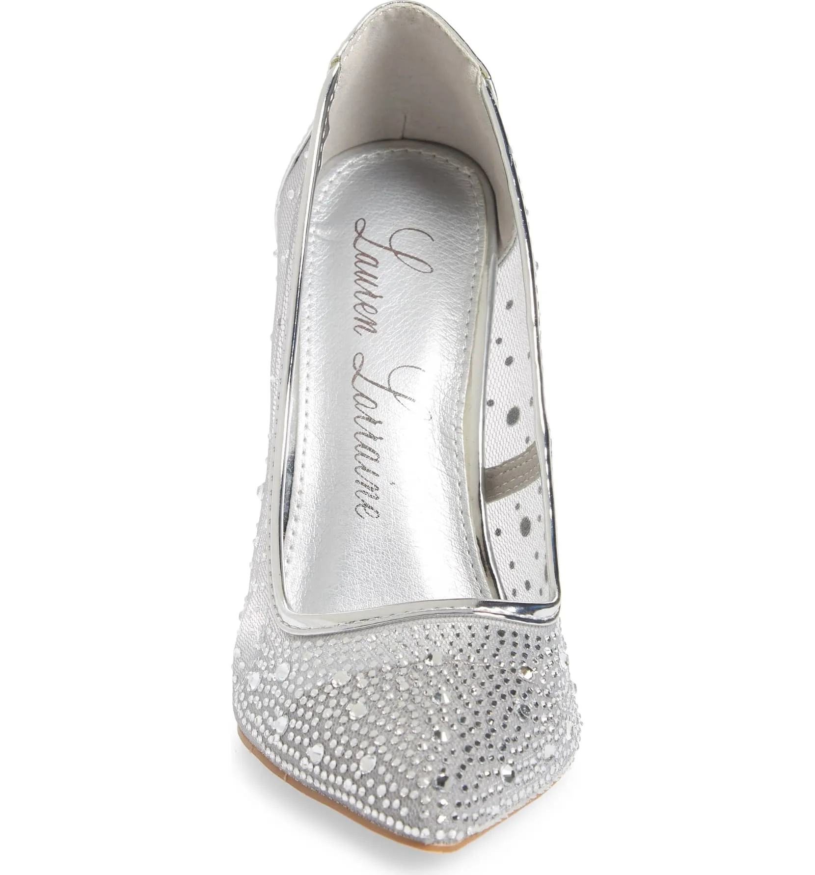 Prom Mesh POinted Heel Smart design Lauren Affordable luxury High Rhinestone Janna Stiletto Pumps Toe Lorraine