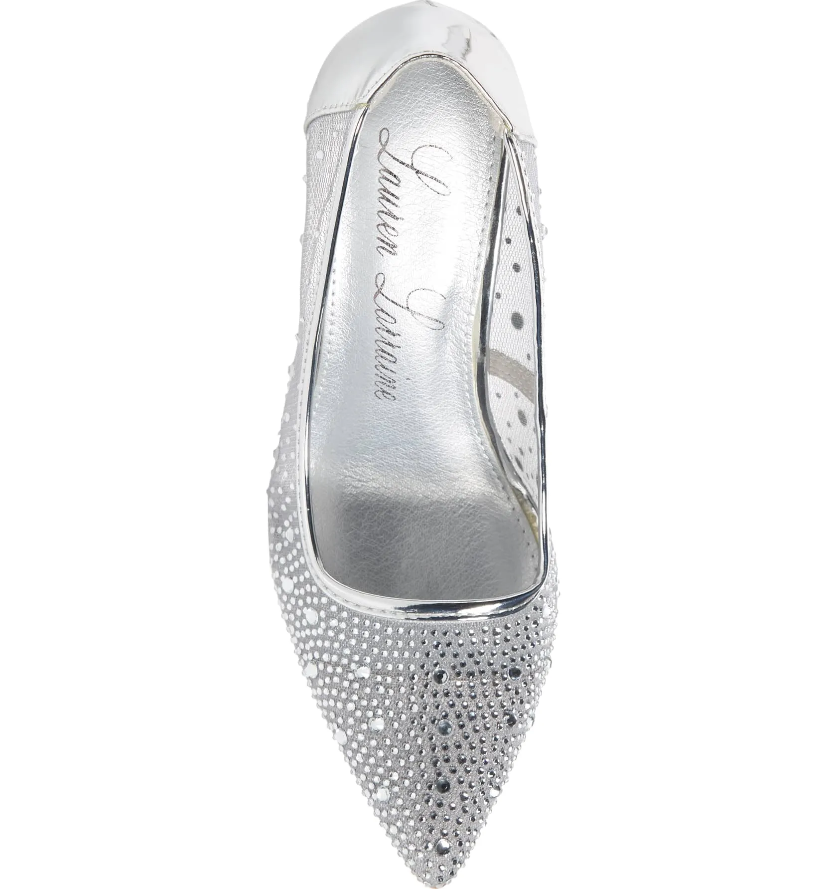Prom Mesh POinted Heel Smart design Lauren Affordable luxury High Rhinestone Janna Stiletto Pumps Toe Lorraine