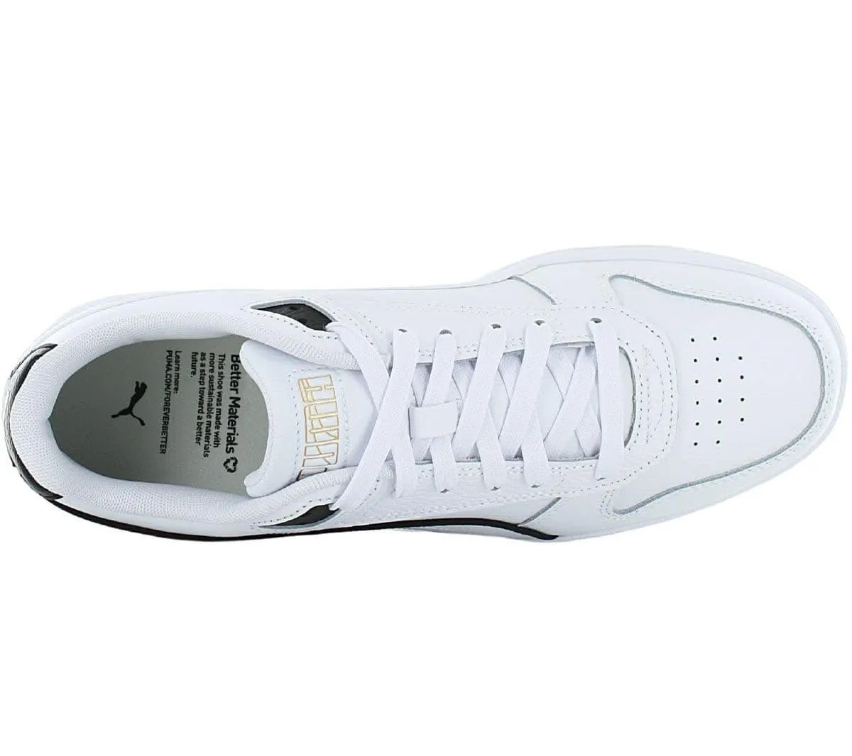 Puma Rebound RBD GAME Low - Herren Schuhe Leder Weiß 386373-01