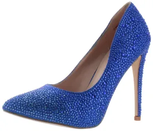 Pumps Samantha Fashion Lorraine Specialized range Blue Lauren Stiletto Technologically advanced Crystalized Sparkle Royal