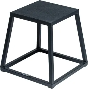 Rage Fitness Steel Plyo Box 12-18-24 Inch High Anti-Slip Pre-Assembled Plyometric Jump Box for Home Gym Conditioning and Strength Training (Sold Individually) Plyometric Platform Step