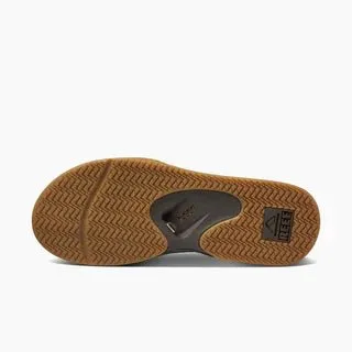 Reef Men's Fanning Bottle Opener Brown/Gum Flip Flop Sandal