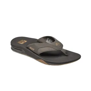 Reef Men's Fanning Bottle Opener Brown/Gum Flip Flop Sandal