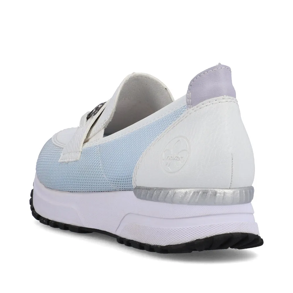 RIEKER - N7455-80 SLIP-ON SHOE - WHITE MULTI