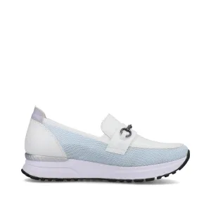RIEKER - N7455-80 SLIP-ON SHOE - WHITE MULTI