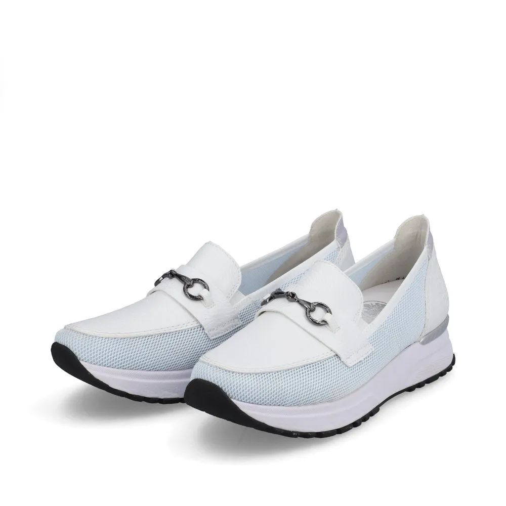 RIEKER - N7455-80 SLIP-ON SHOE - WHITE MULTI