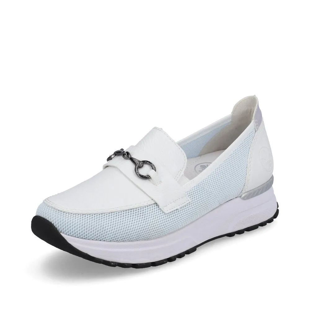RIEKER - N7455-80 SLIP-ON SHOE - WHITE MULTI