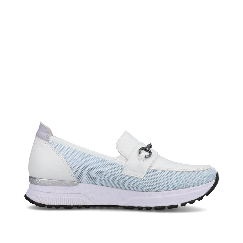 RIEKER - N7455-80 SLIP-ON SHOE - WHITE MULTI