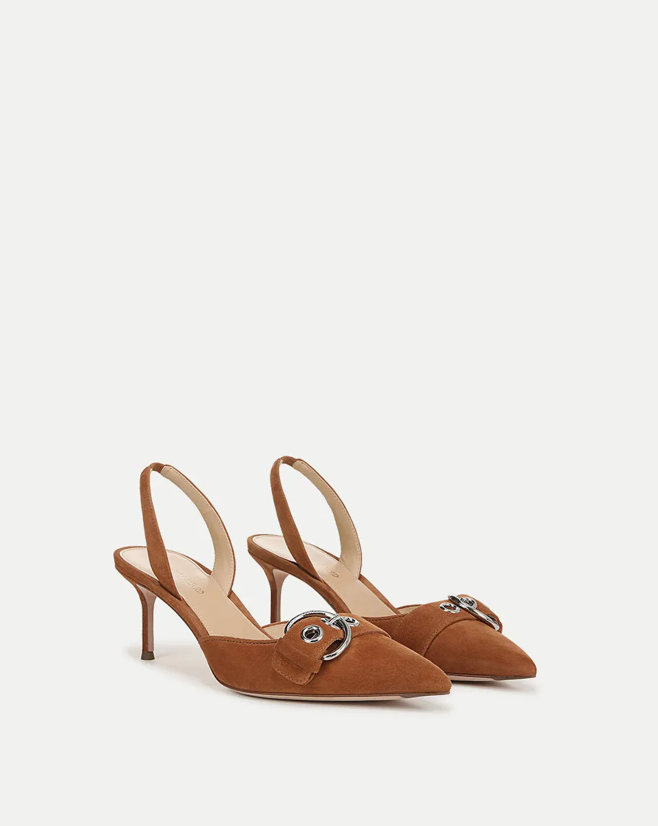 Roxy Suede Slingback Pump