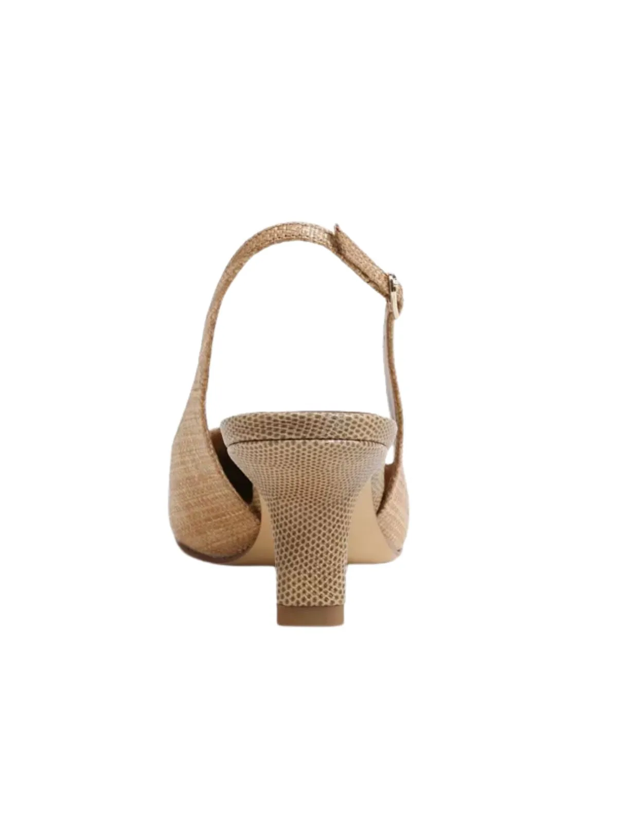 Sam Edelman Bianka Slingback Tan Raffia Heel