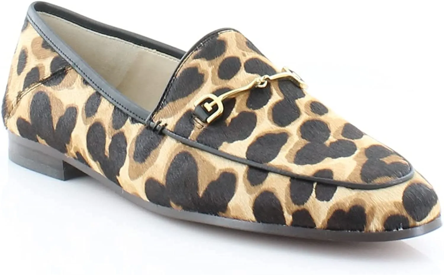 Sam Edelman Womens Loraine Textured Metallic Loafers Tan 6 Medium (B,M)