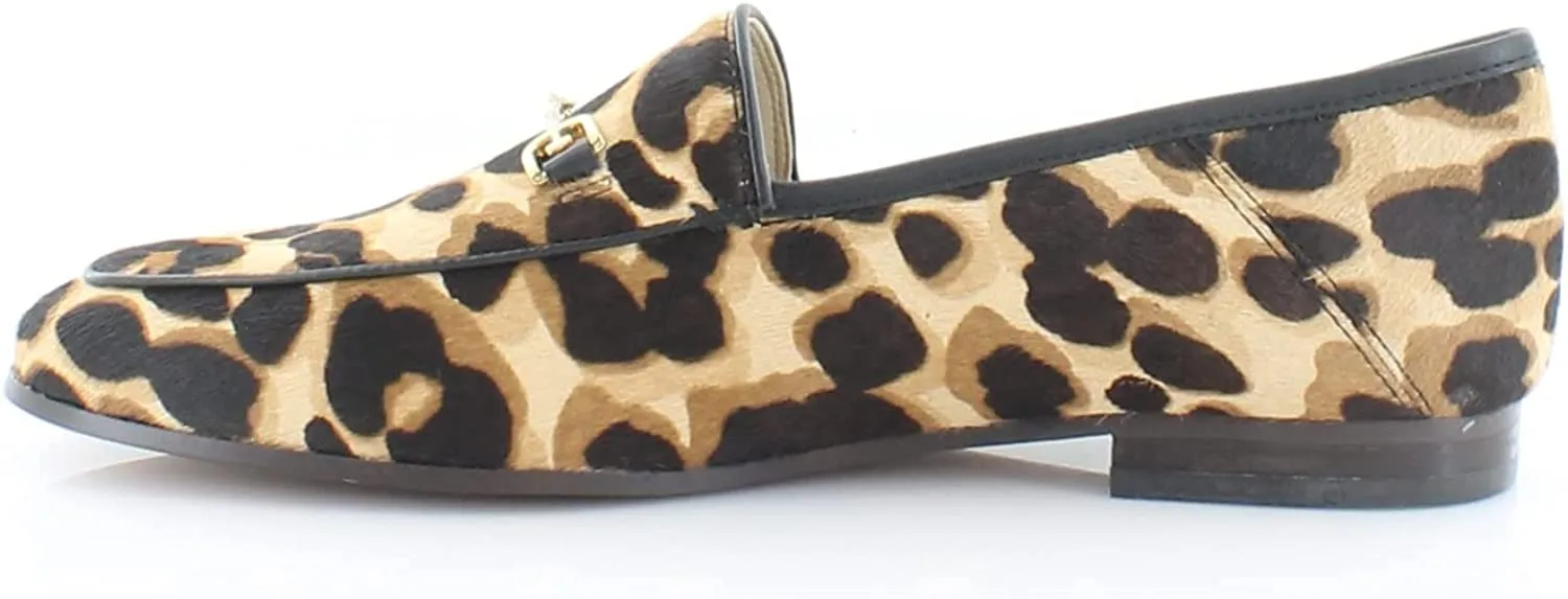 Sam Edelman Womens Loraine Textured Metallic Loafers Tan 6 Medium (B,M)