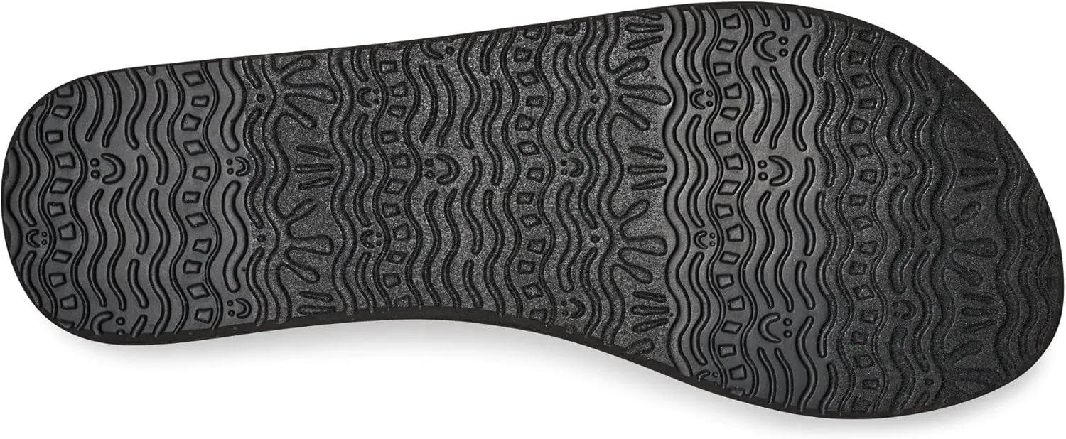 Sanuk Yoga Sandy II Sparkle | Flip Flops for Women | Yoga Sandals For Women | Women's Beach Sandals | Memory Foam Footbed
