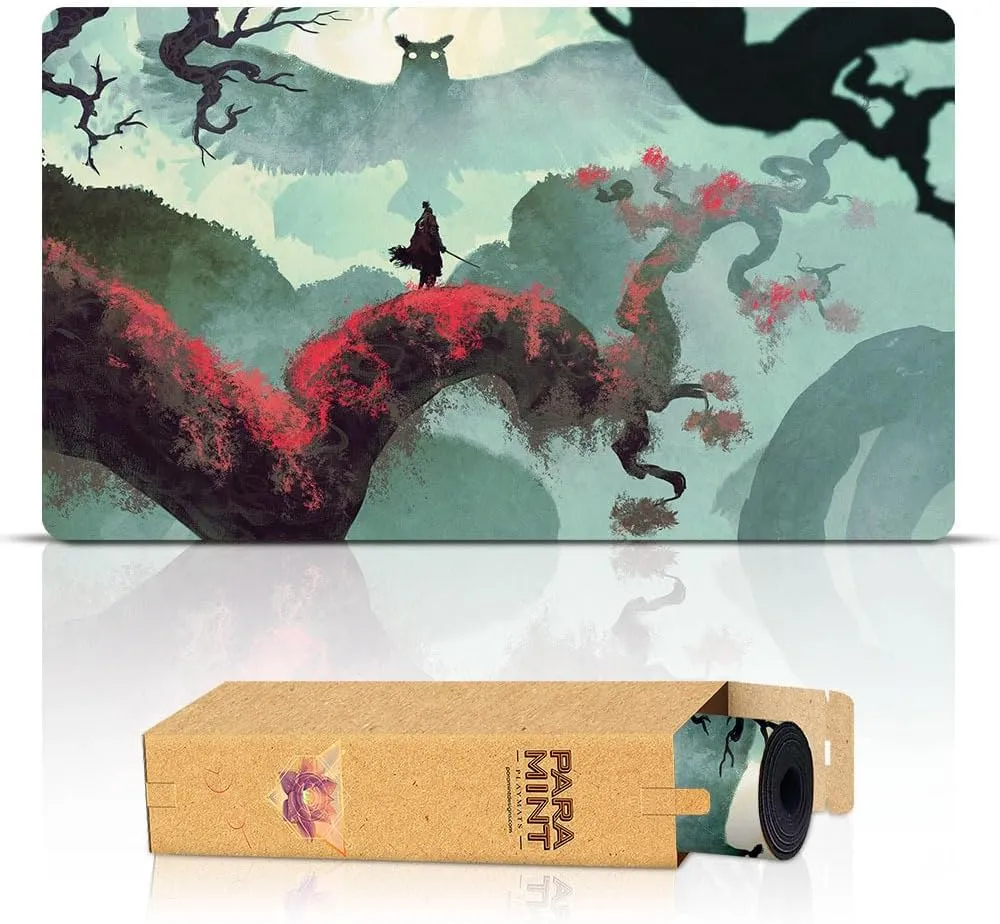 Sekiro vs. The Deep Forest (Stitched) - MTG Playmat by Anato Finnstark, Sekiro - Compatible with Magic The Gathering Playmat - Play MTG, YuGiOh, TCG - Play Mat Art Designs & Accessories