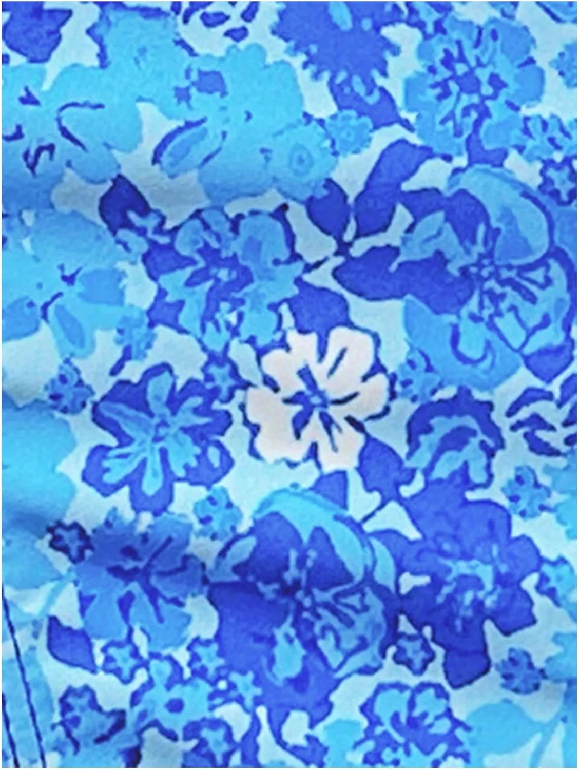 SHENHE Women's 2 Piece Swimsuit Floral Print Halter Tie Side Triangle Bikini Set