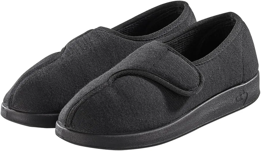 Silvert's Adaptive Clothing & Footwear Women’s Extra Wide Easy Closure Jewel Slippers for Seniors