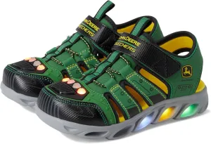 SKECHERS Boy's x John Deere: Hypno-Splash 407070L (Little Big Kid) Sneaker, Green/Black, 2