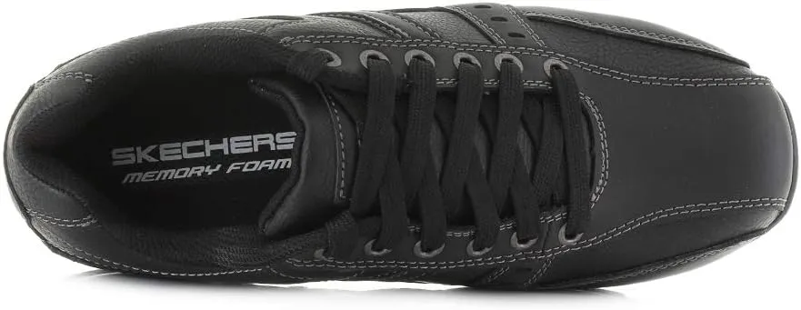 Skechers Marter Men's Life Change Lightweight Leather Trainers Brown