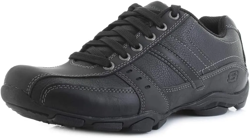 Skechers Marter Men's Life Change Lightweight Leather Trainers Brown