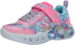 Skechers Unisex-Child Infinite Heart Lights-Color Sneaker