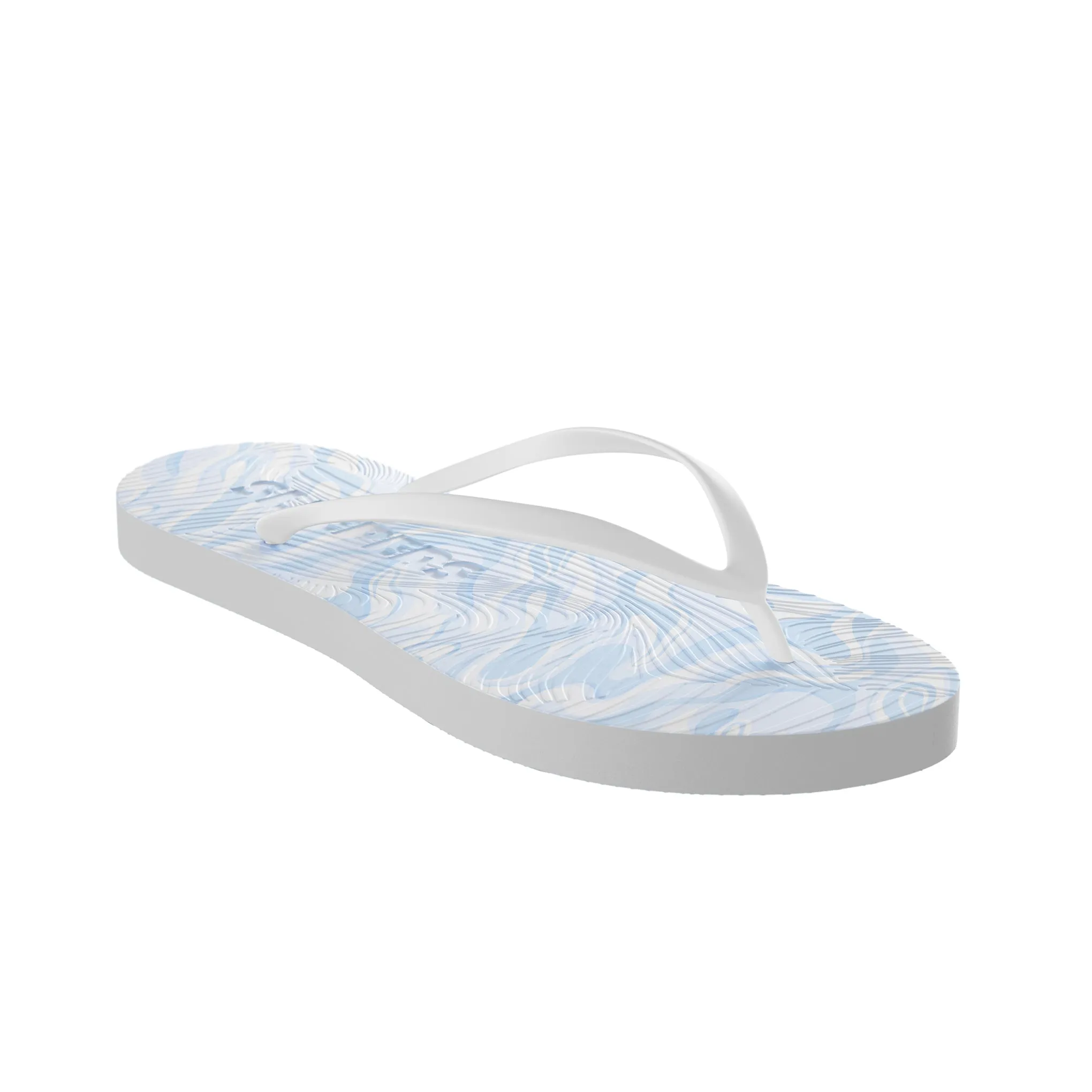 Slim Blue Swirl Flip Flop