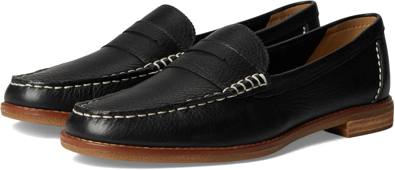 Sperry Women's Seaport Penny Loafer, Black, 9