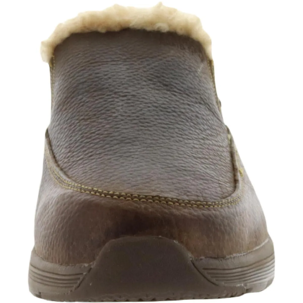 Superlamb Mens Bulgan Faux Fur Inserts Slip On Loafer Slippers