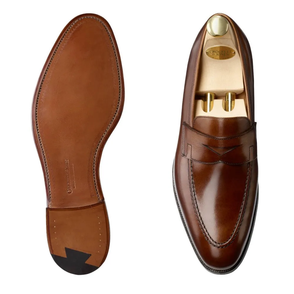 Sydney Dark Brown Burnished Calf, Crockett & Jones