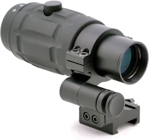 TMS Tactical 3X Magnifier Scope with Quick Flip to Side FTS Mount 42mm Center Height for Red Dot Sights and AIMPOINT Sights