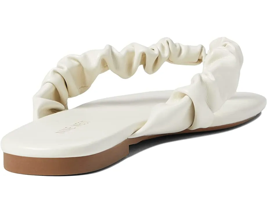 Toe Ruch Nine Customer-endorsed Open On Flat Vibrant Detailed Slip Sandals Daxx Squared West Ivory