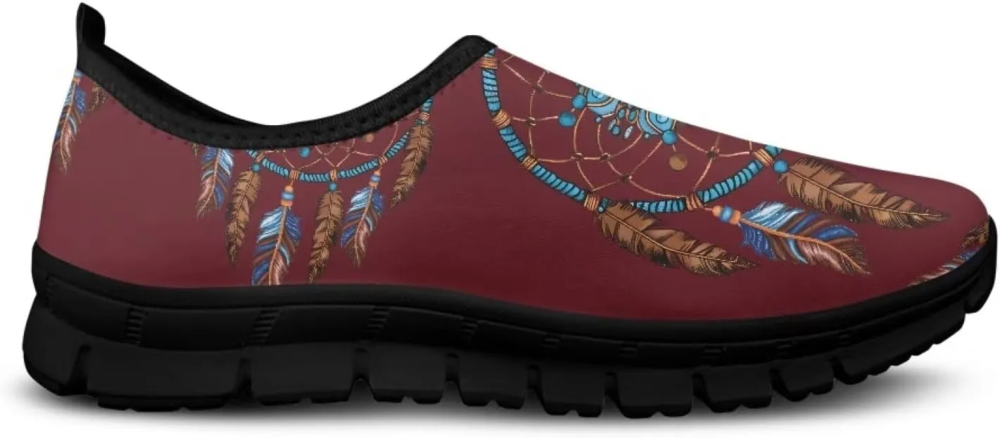 Tribal Womens Slip On Sneakers Lightweight Walking Shoes Casual Non-Slip Tennis Sneakers for Gym Work Travel US Size5.5-11.5
