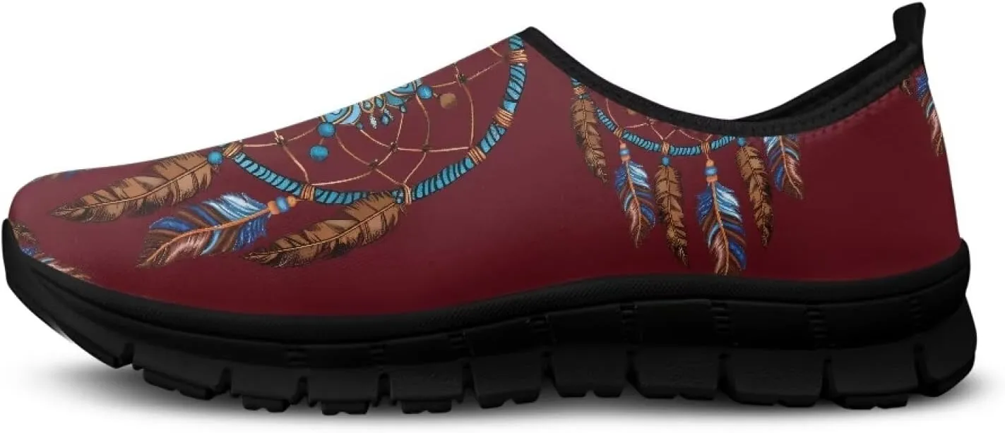 Tribal Womens Slip On Sneakers Lightweight Walking Shoes Casual Non-Slip Tennis Sneakers for Gym Work Travel US Size5.5-11.5