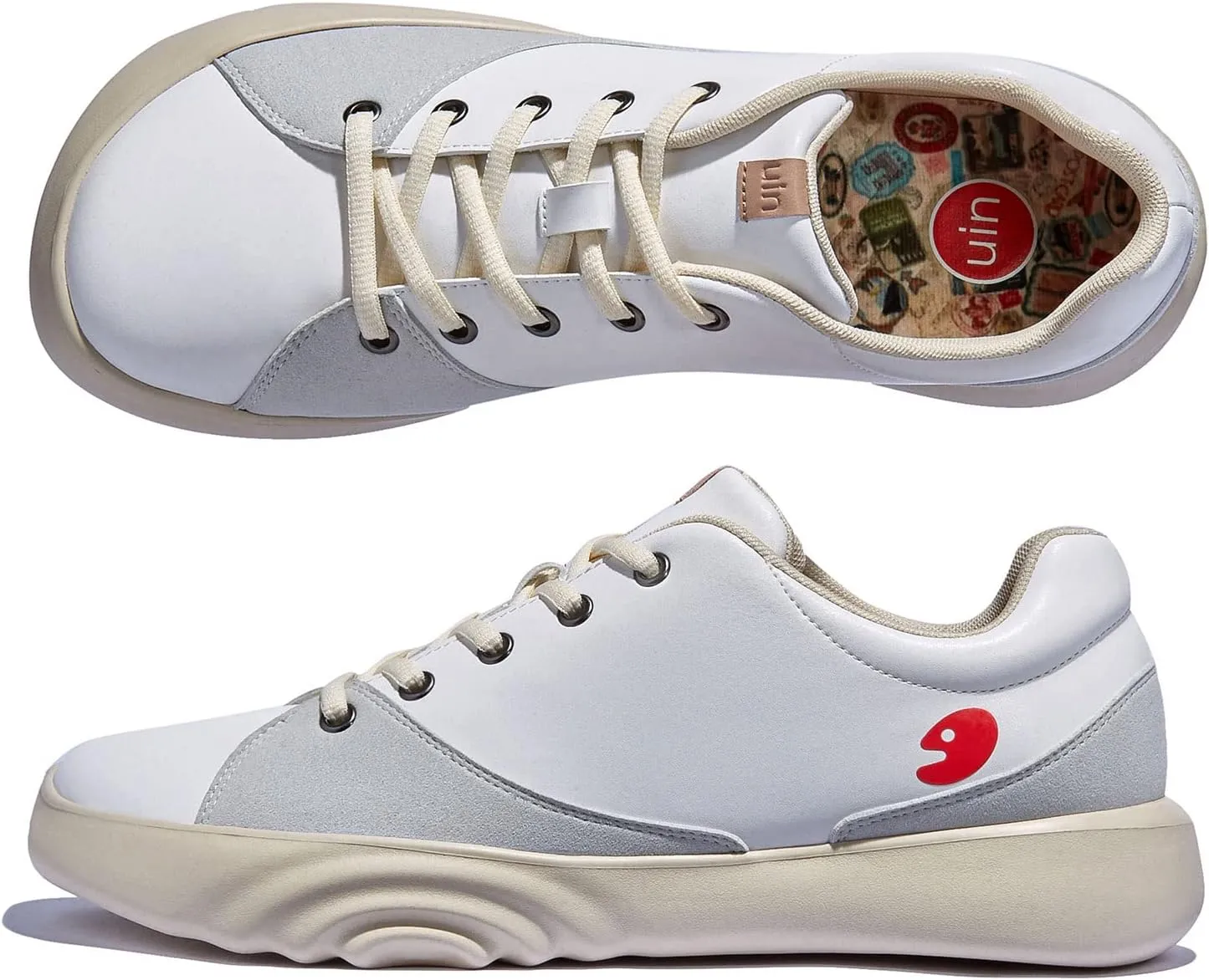 UIN Men's Walking Travel Shoes Casual Lightweight Art Painted Fashion Sneaker Denia Series