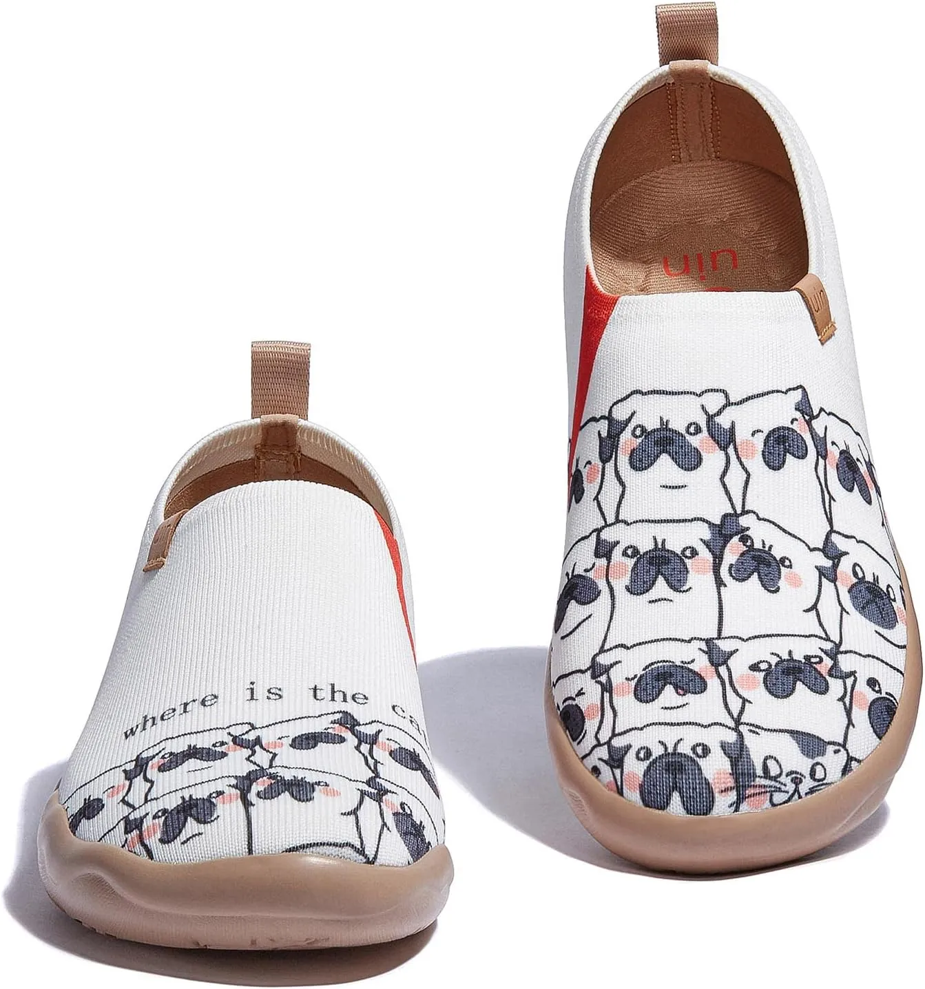 UIN Women's Art Painted Travel Shoes Slip On Casual Knit Loafers Lightweight Comfort Fashion Sneaker Toledo ⅠBirds and Flowers
