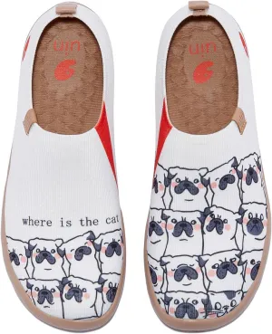 UIN Women's Art Painted Travel Shoes Slip On Casual Knit Loafers Lightweight Comfort Fashion Sneaker Toledo ⅠBirds and Flowers