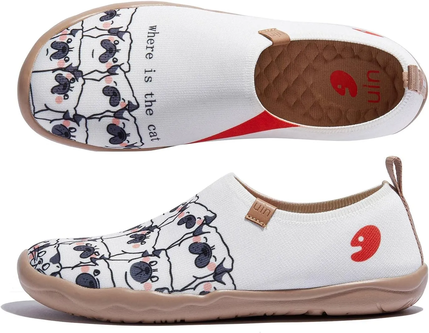 UIN Women's Art Painted Travel Shoes Slip On Casual Knit Loafers Lightweight Comfort Fashion Sneaker Toledo ⅠBirds and Flowers