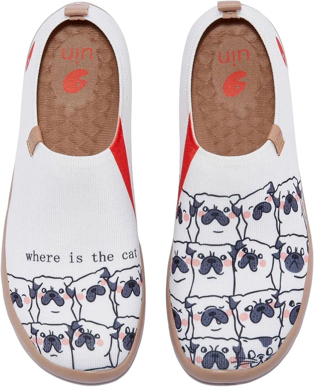 UIN Women's Art Painted Travel Shoes Slip On Casual Knit Loafers Lightweight Comfort Fashion Sneaker Toledo ⅠBirds and Flowers
