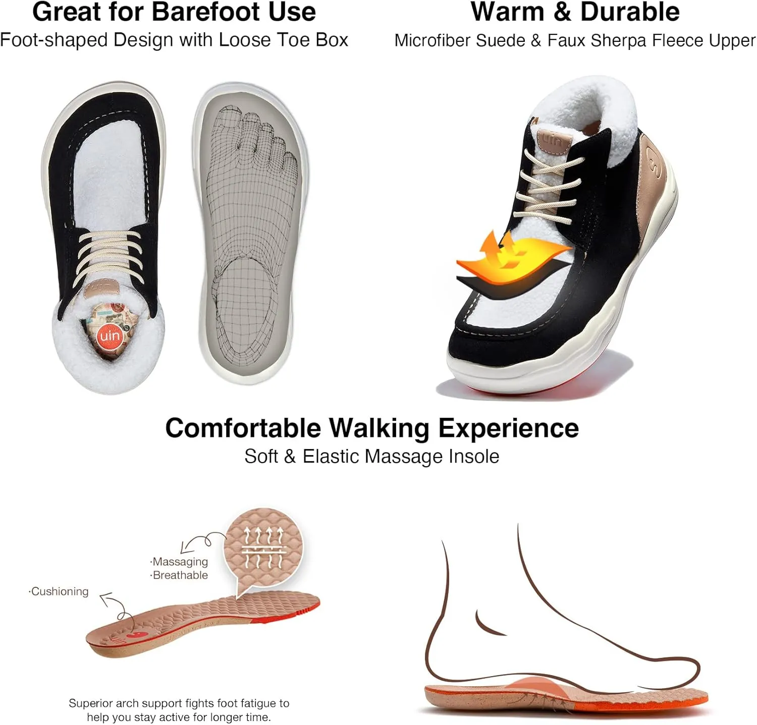 UIN Women's Fashion Platform Sneaker Slip On Walking Casual Comfortable Art Painted Travel Shoes Andalusia