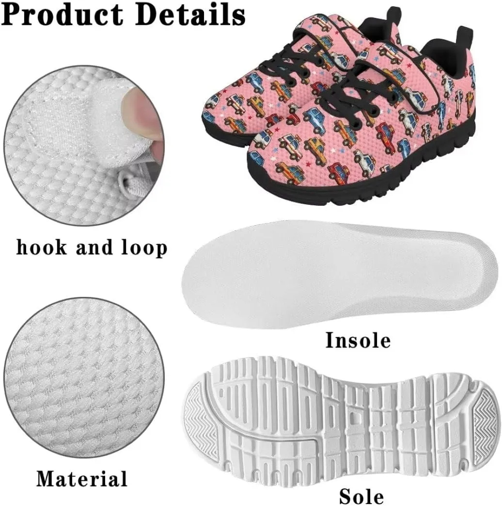 Unisex-Child Sneakers Anti-Skid Sports Shoes Kids One Strap Hook and Loop Sneakers for Camping Jogging