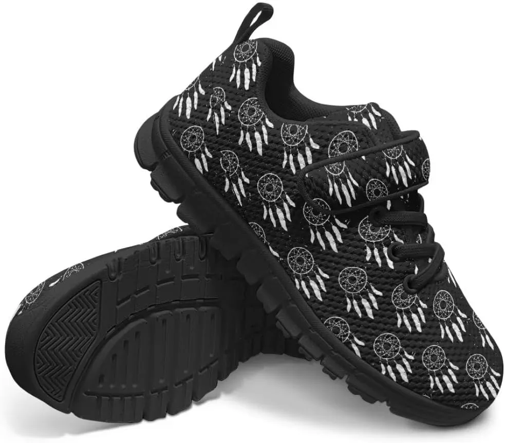 Unisex-Child Sneakers Anti-Skid Sports Shoes Kids One Strap Hook and Loop Sneakers for Camping Jogging