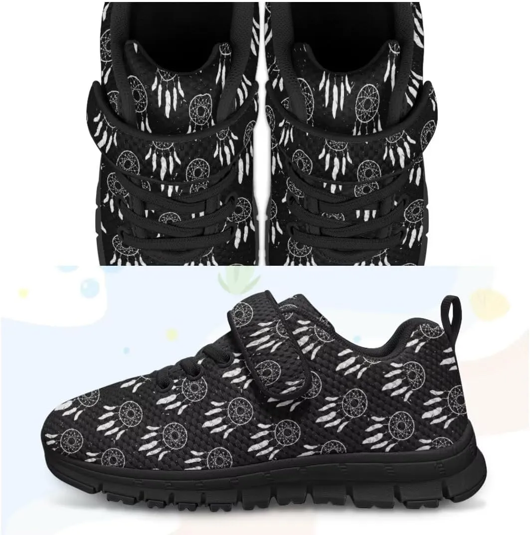 Unisex-Child Sneakers Anti-Skid Sports Shoes Kids One Strap Hook and Loop Sneakers for Camping Jogging